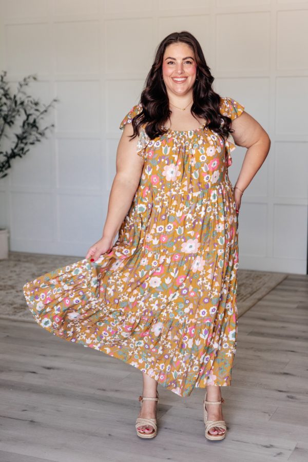 Hazel Blues® |  I Done It Good Flutter Sleeve Dress Cheap