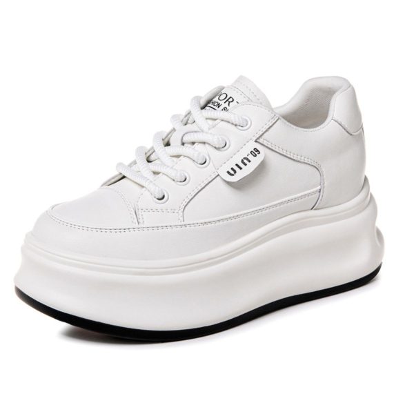 Hazel Blues® |  Lace Up Round Toe Platform Sneakers on Sale