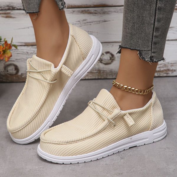 Hazel Blues® |  Round Toe Canvas Sneakers Hot on Sale - Image 3
