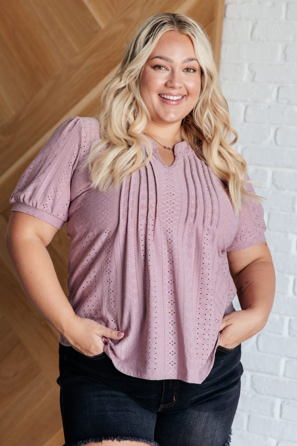 Hazel Blues® |  Best Chance Pleat Front Blouse Online Sale